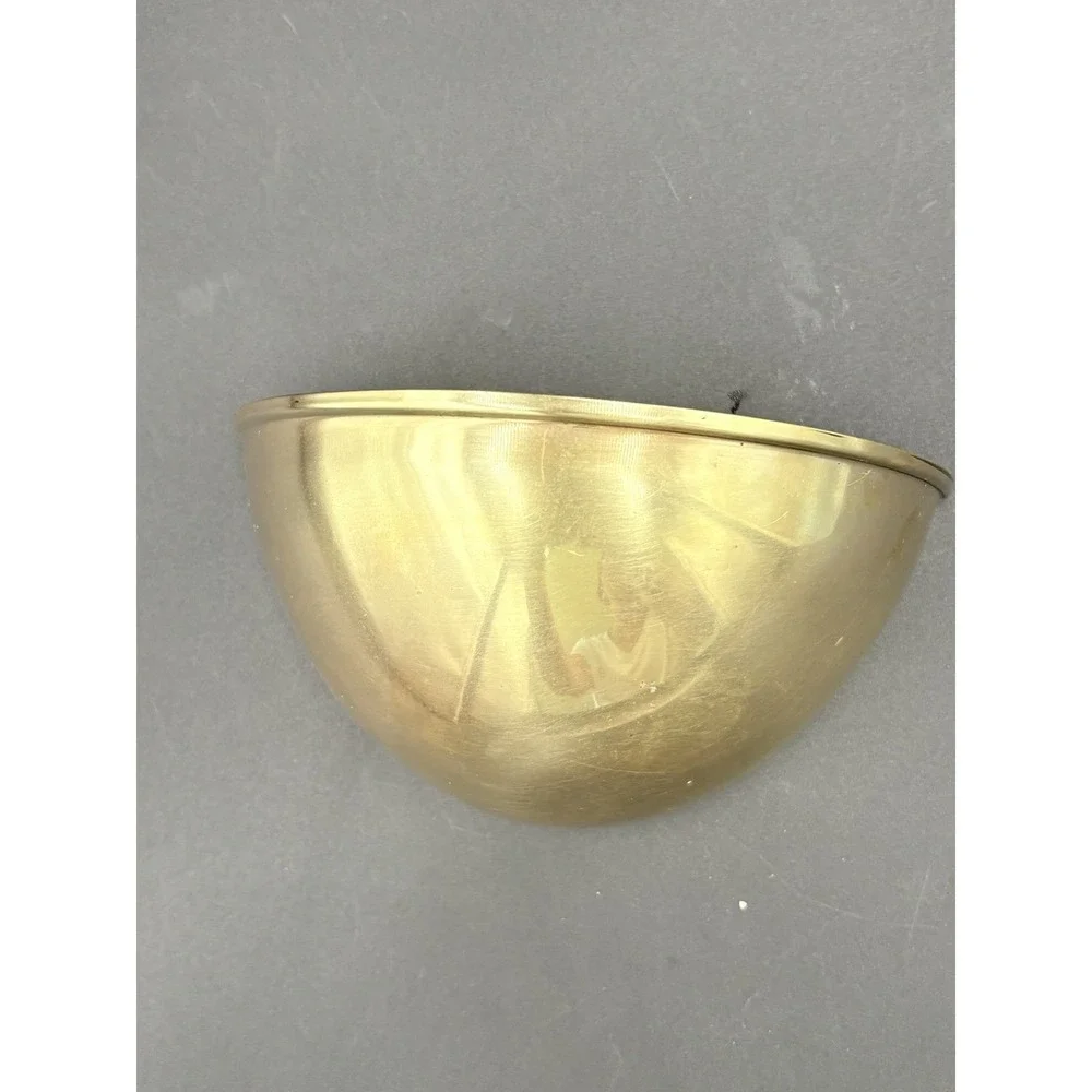 Vintage Brass Wall Pocket Planter Metal Decor 3